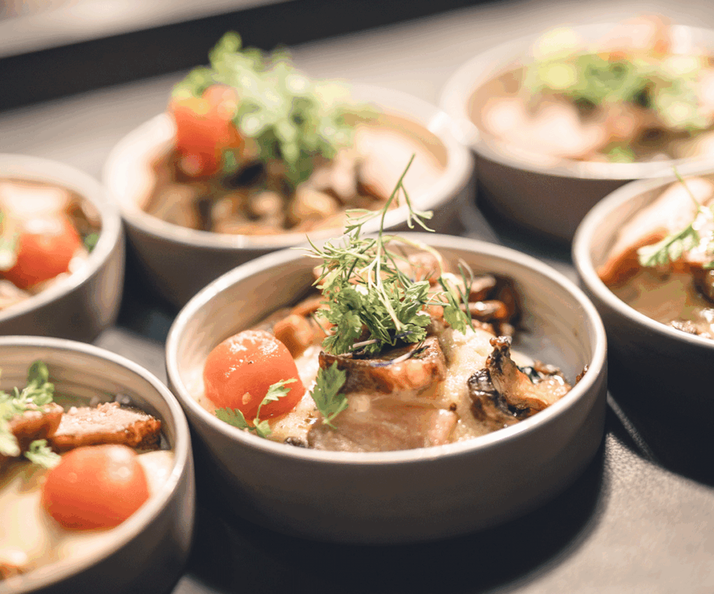 Catering Mini plates proposition Choux de Bruxelles Residence Palace
